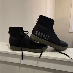 NOBULL Black and Olive High-Top Men's Shoes